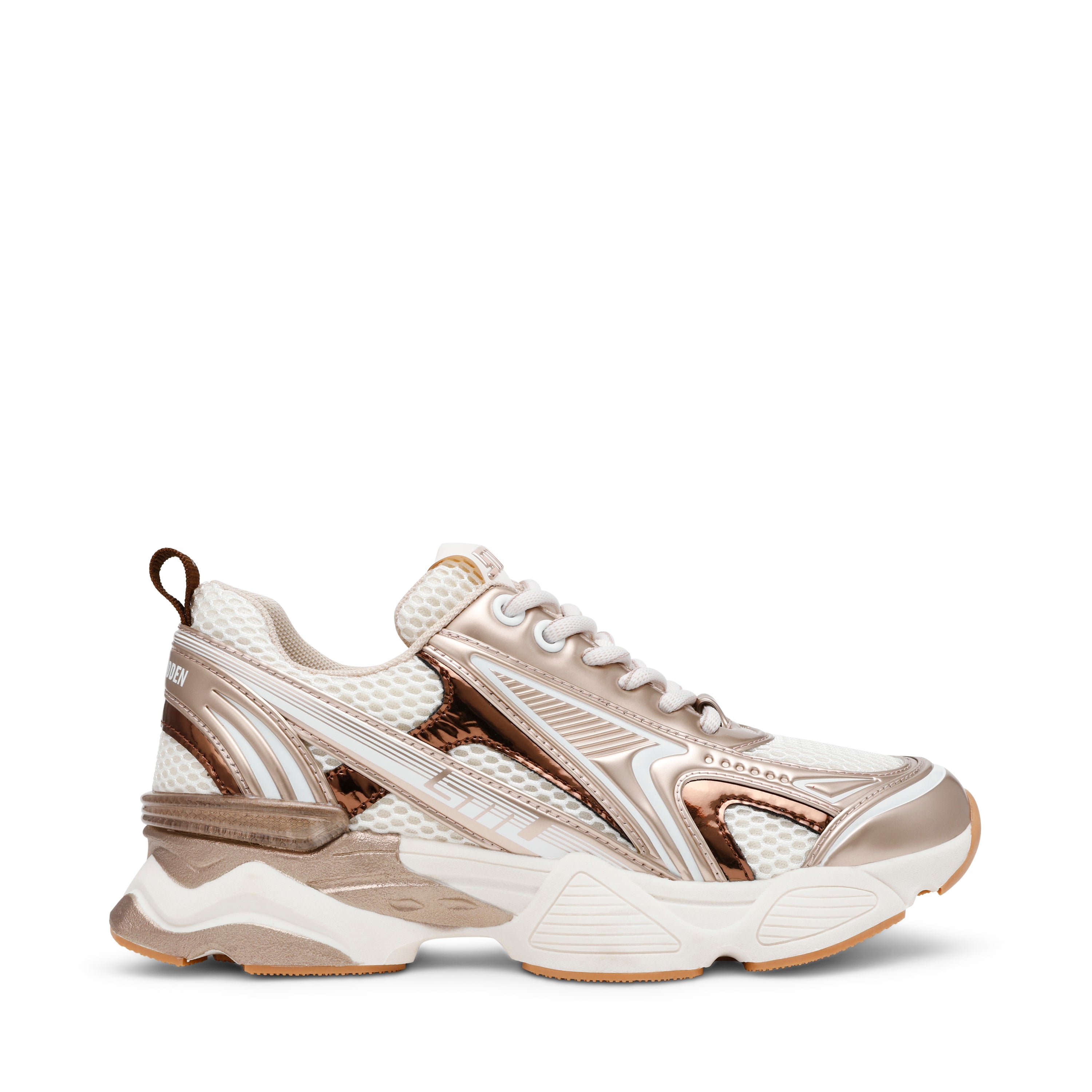 Zapatos Speedster-E Plateados Con Dorado