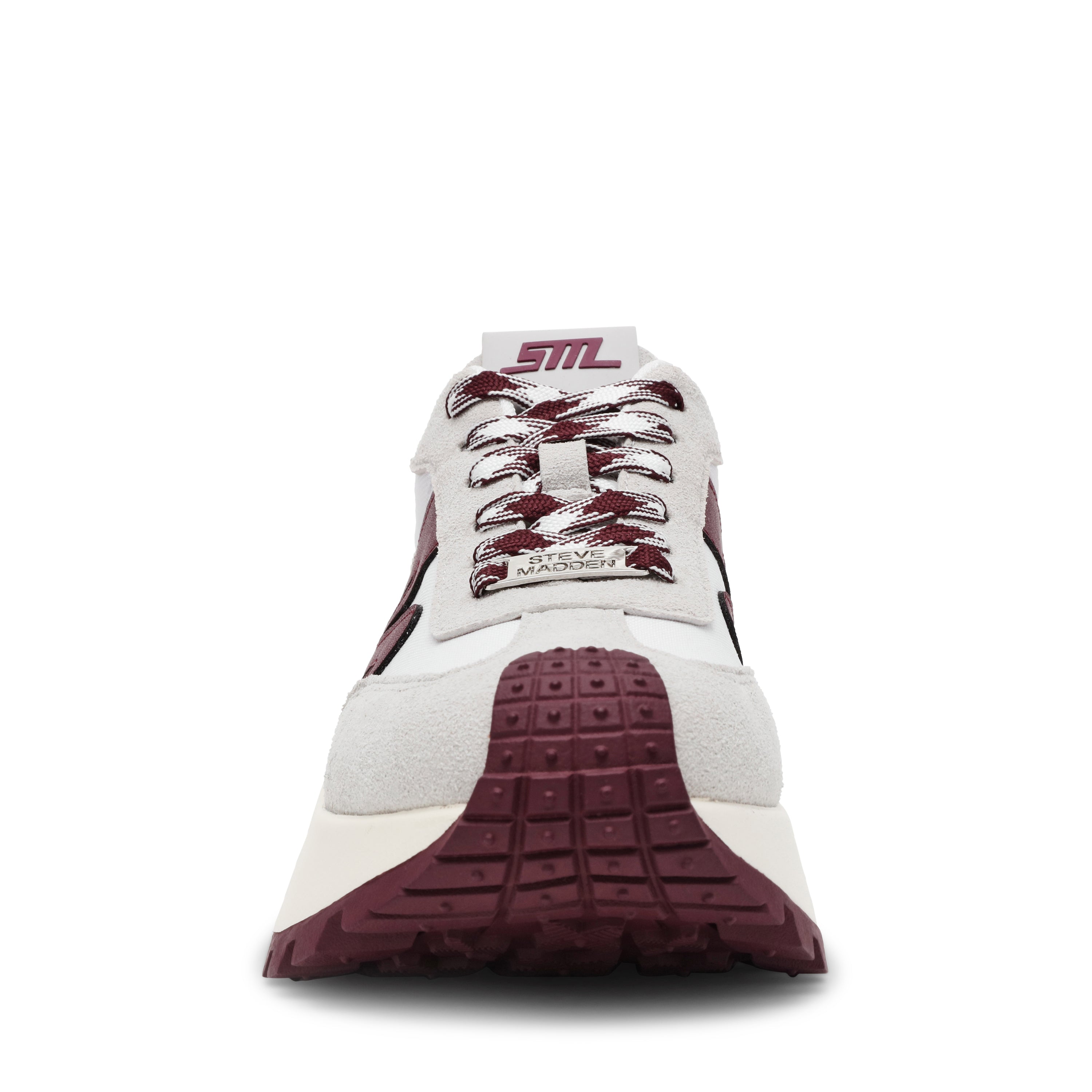 Zapatos Supercampo blancos con vinotinto
