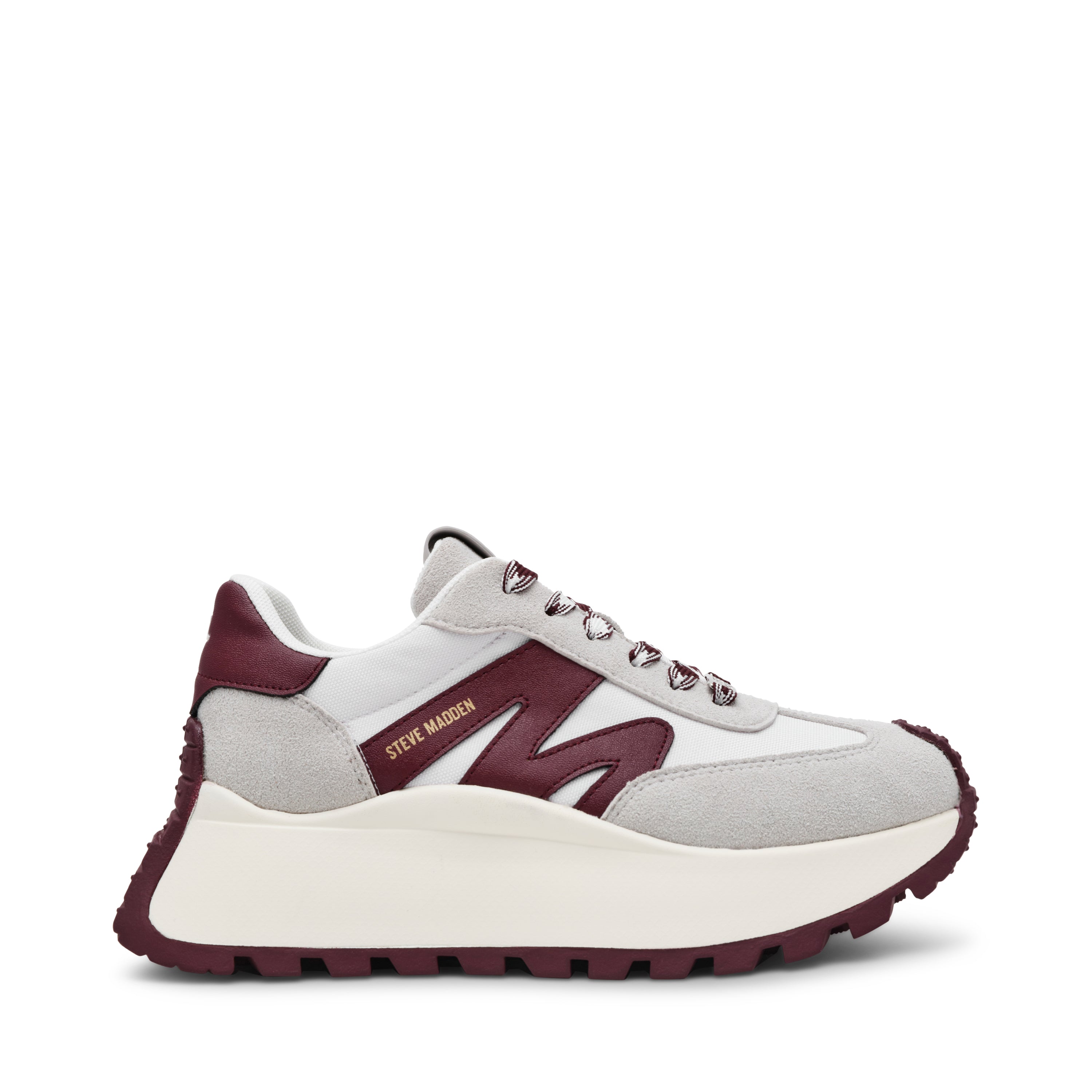 Zapatos Supercampo blancos con vinotinto