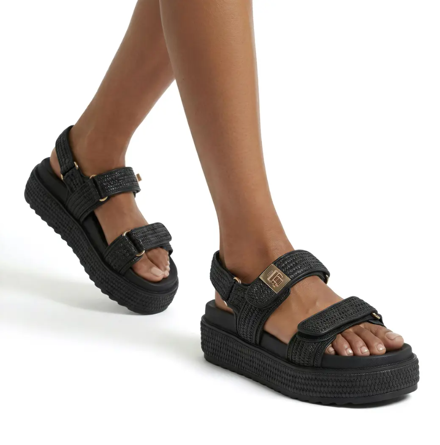 Sandalias planas Bigmona negras
