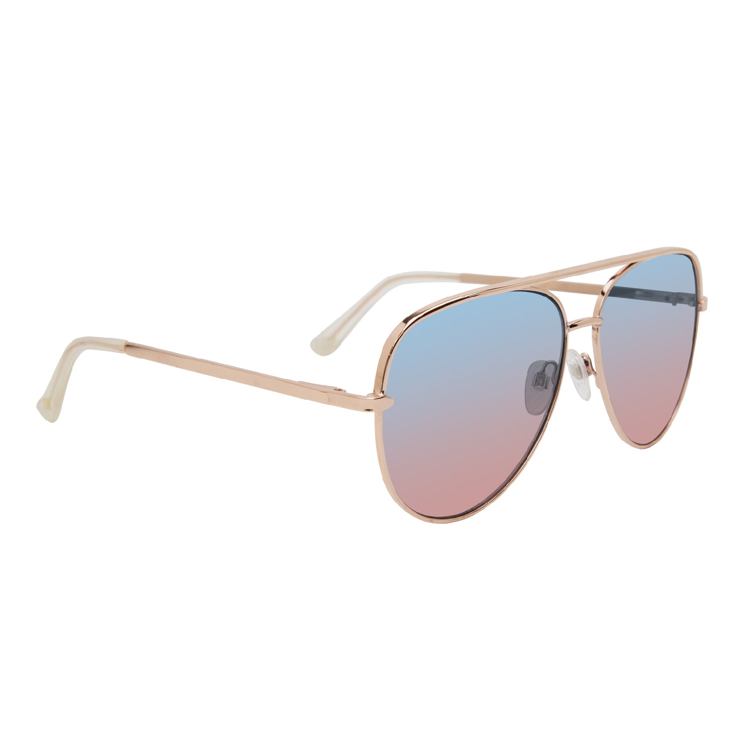 DANTE SHINY ROSEGOLD- CRYSTAL CLEAR LENS: MULTI- Hover Image