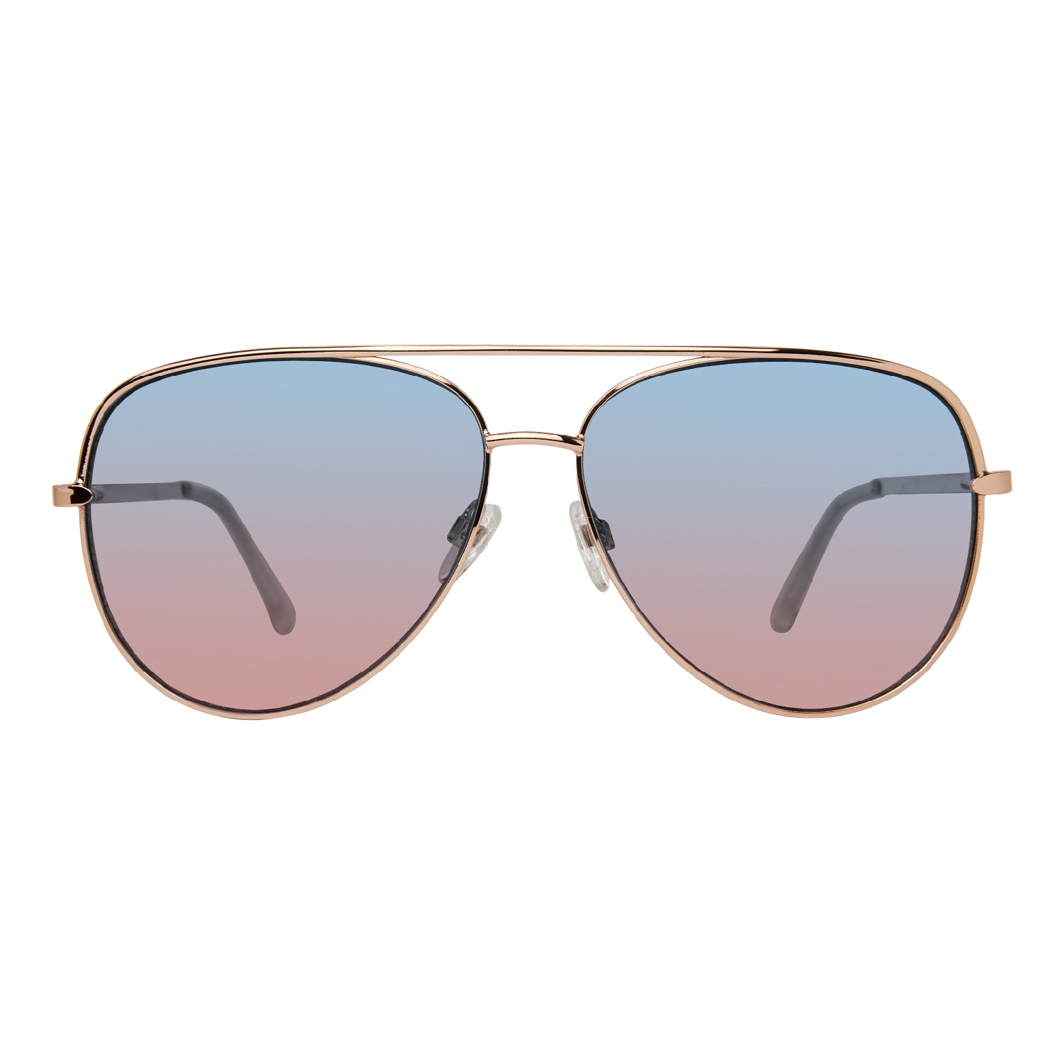 DANTE SHINY ROSEGOLD- CRYSTAL CLEAR LENS: MULTI