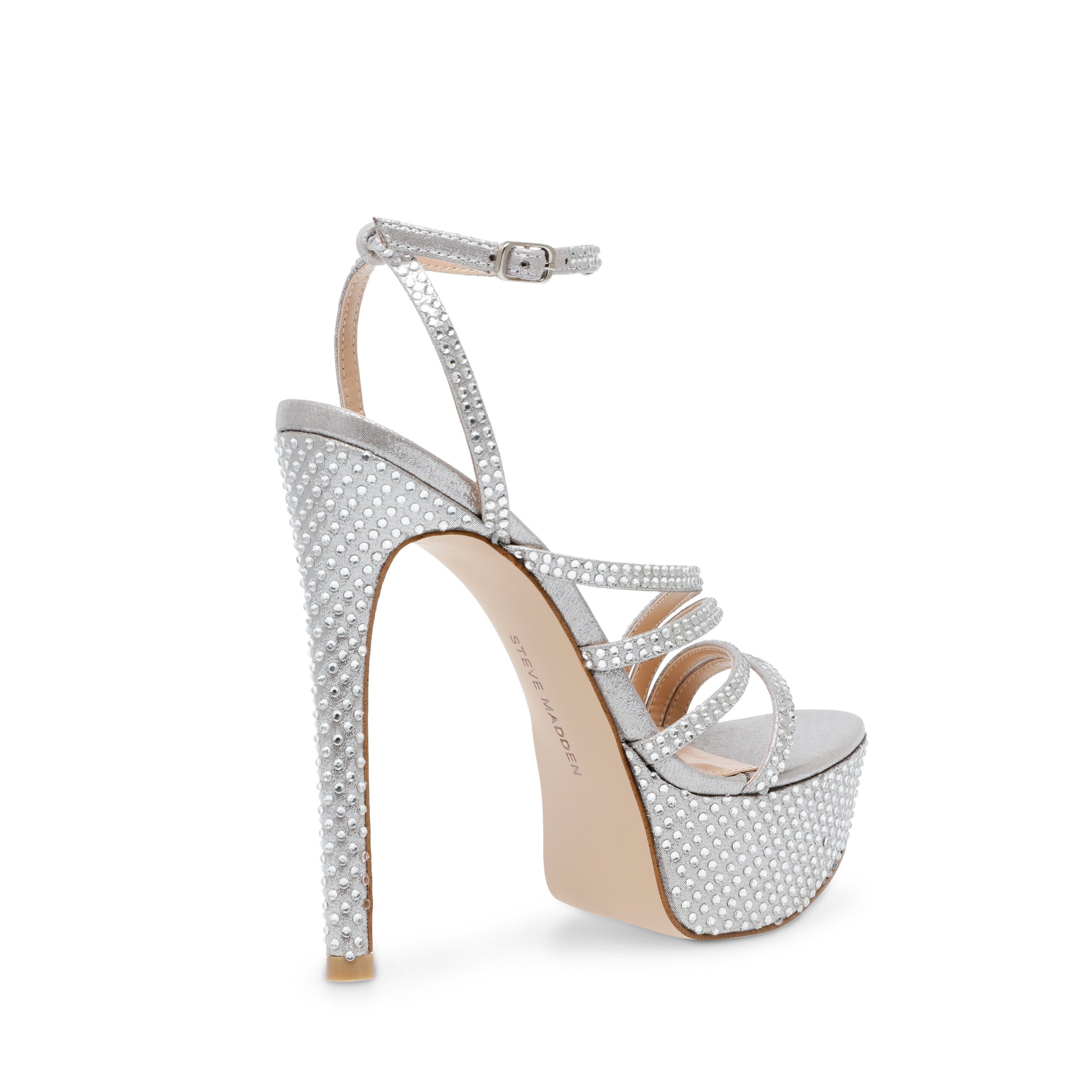 Sandalias De Tacón Sensuous-R Plateadas