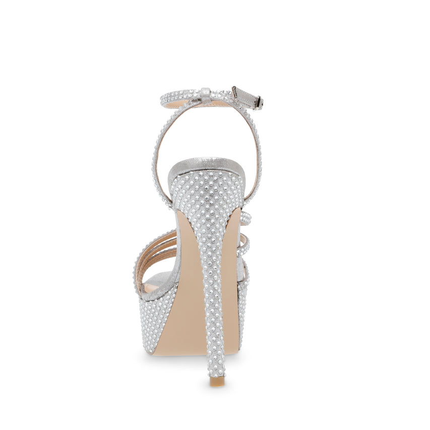 Sandalias De Tacón Sensuous-R Plateadas