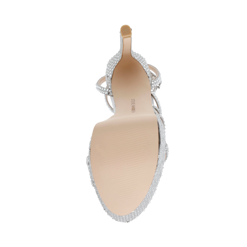 Sandalias De Tacón Sensuous-R Plateadas