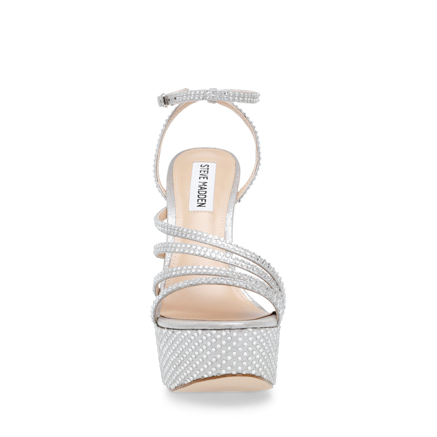 Sandalias De Tacón Sensuous-R Plateadas
