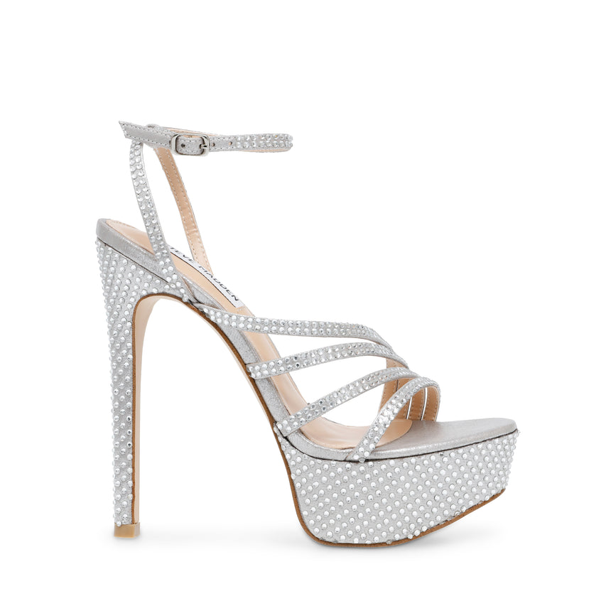 Sandalias De Tacón Sensuous-R Plateadas