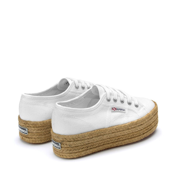 Zapatos Plataforma Espadrilla Blancos 2790 Cotropew