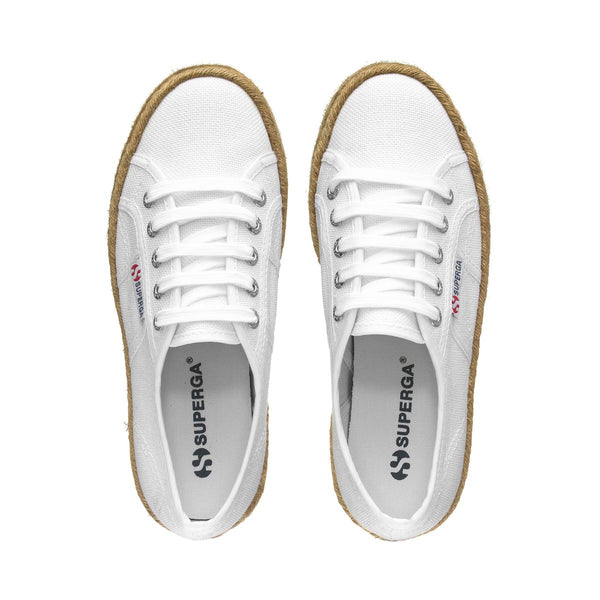 Zapatos Plataforma Espadrilla Blancos 2790 Cotropew