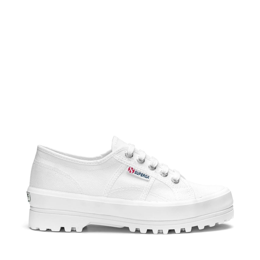 Zapatos Plataforma Blancas 2555-Cotu Alpina Mujer Superga